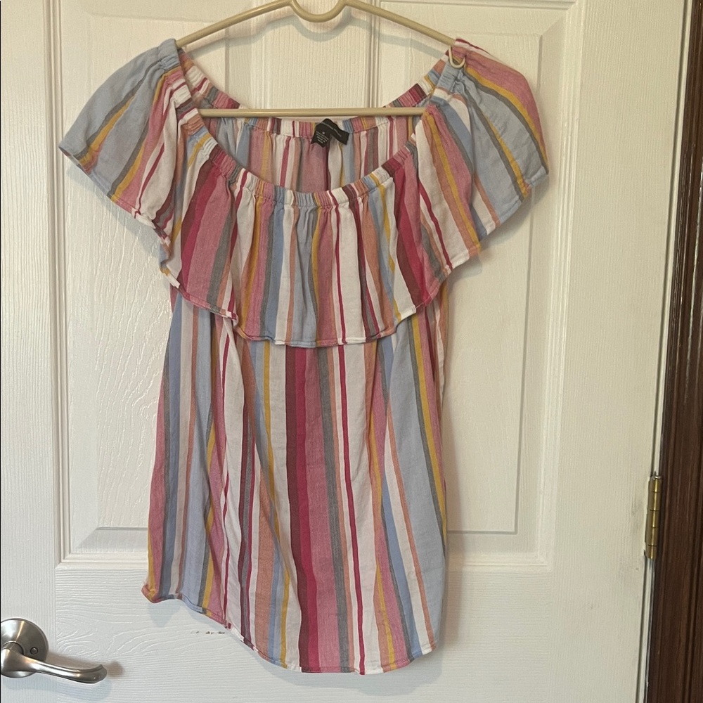 INC International Concepts Multicolor Striped Blouse